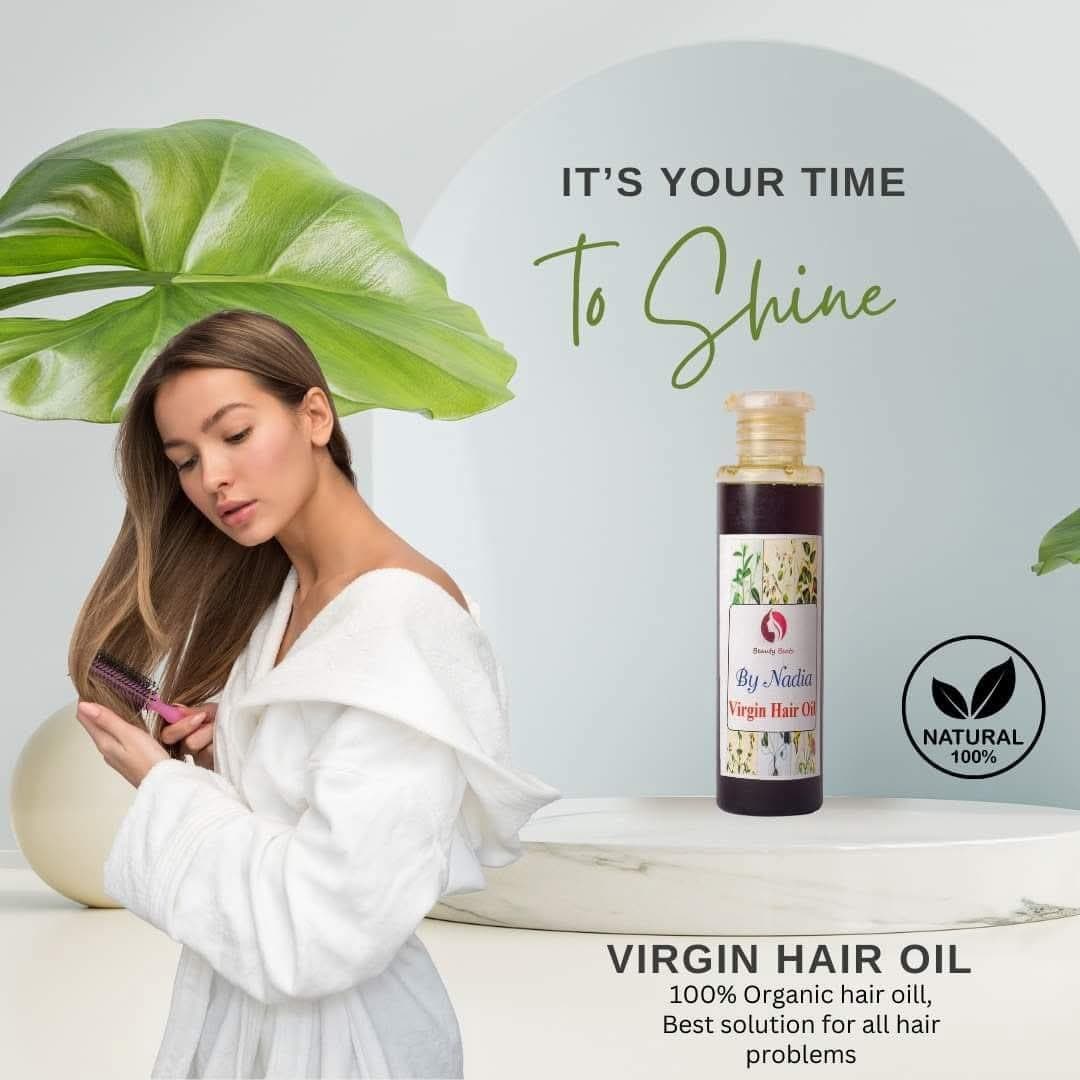 Virgin Hair Oil by Nadia Organics